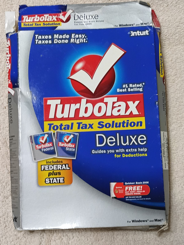 Intuit TurboTax Deluxe Federal and State - Tax Year 2005 - Fast Shipping gallery