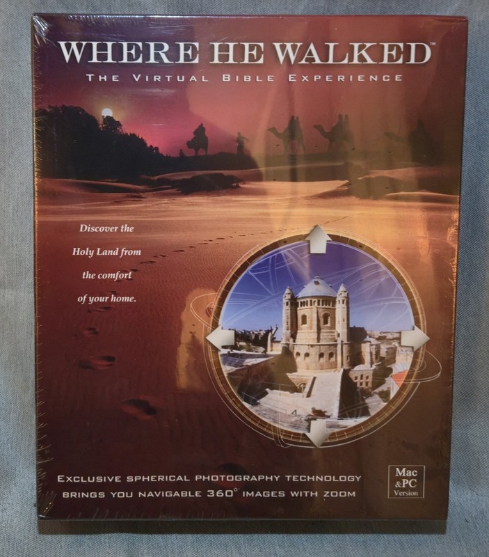 WHERE HE WALKED MAC/PC CD-ROM Virtual Bible 2001 New Factory Sealed