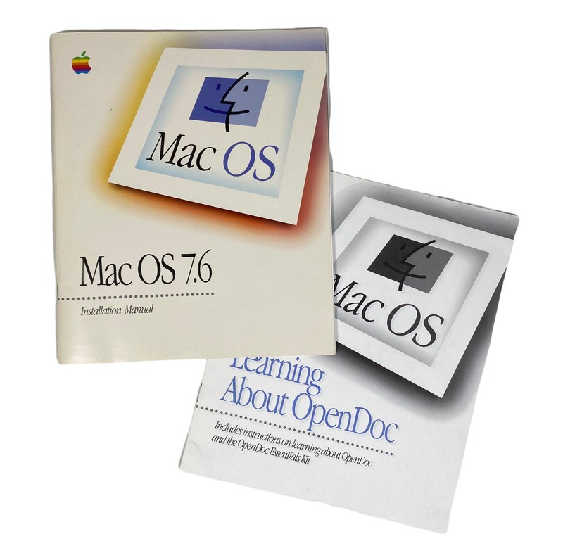 Apple Mac OS 7.6 Installation Manual & OpenDoc Manuals ONLY Vintage 1997