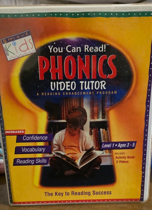 You can red! phonics video tutor vhs with activity book