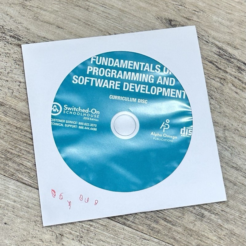 2015 Switched on Schoolhouse Fundamentals of Programming Software Development gallery