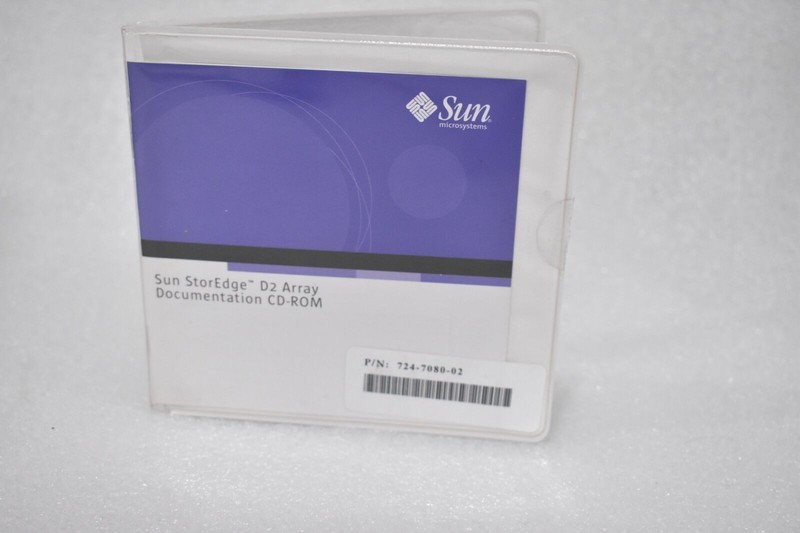 SUN MICROSYSTEMS SUN STOREDGE D2 ARRAY DOCUMENTATION CD-ROM 724-7080-02