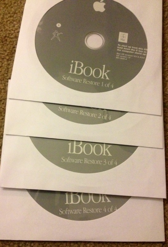 9.2.2 & 10.1.4 Operating System Plus Restore Disks for iBook G3 See description gallery
