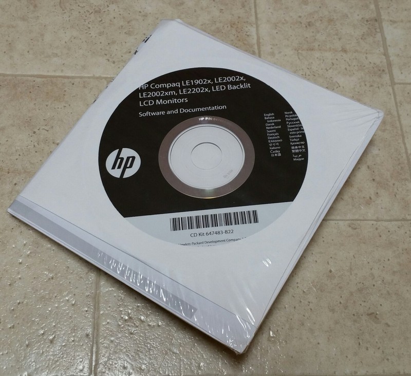 HP / Compaq Monitor Software and Documentation CD – CD Kit 647483-B22