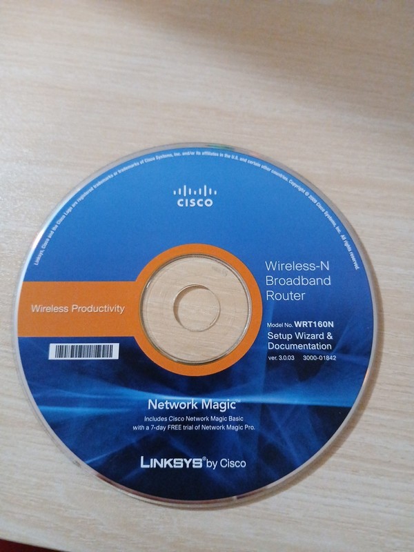 Linksys CD Wireless Router Setup Software for Wireless-n Broadband Router