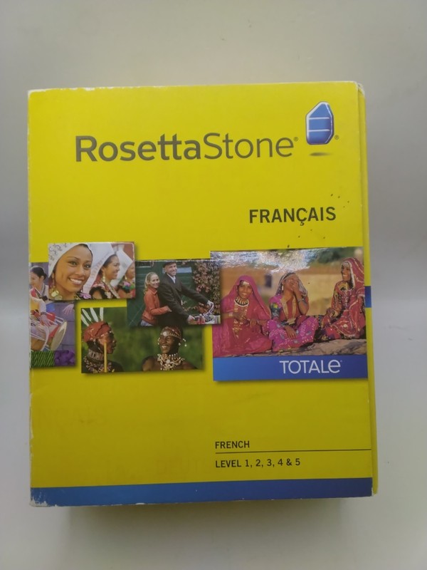 Rosetta Stone V4 TOTALe: French Level 1-5 Set for PC, Mac With Key Card