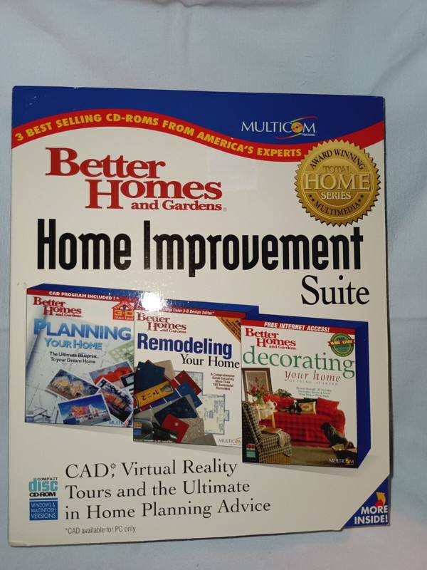 Better Homes & Gardens Home Improvement Suite 3 CDs Remodeling - Planning- Decor