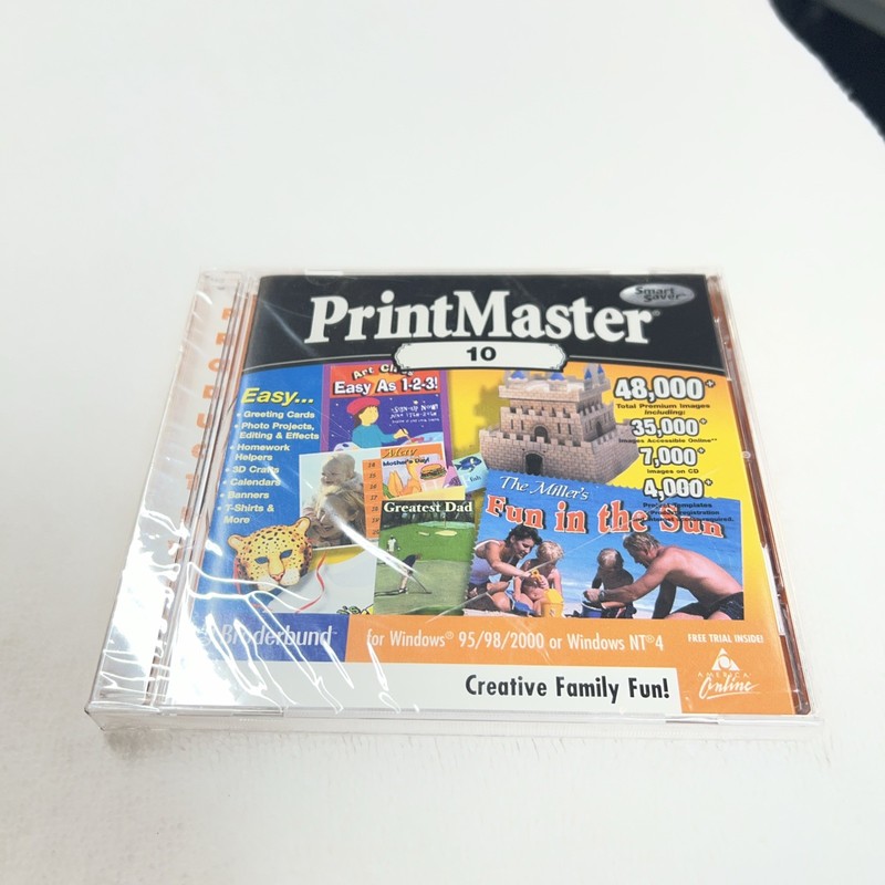 Software PC PrintMaster 10 Print Master 2 cd 7000 images NEW SEALED