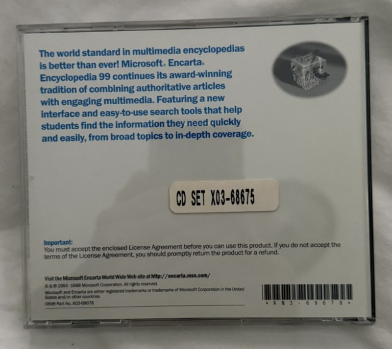 Microsoft ENCARTA '99 Interactive Multimedia Encyclopedia Version A - PC CD-ROM gallery