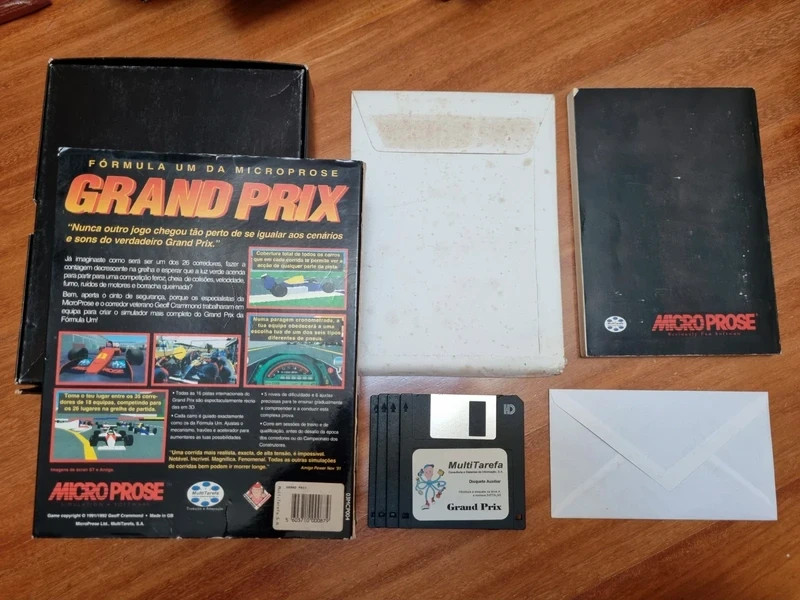 Grand Prix Microprose PC Big Box portuguese game IBM computer vintage gallery
