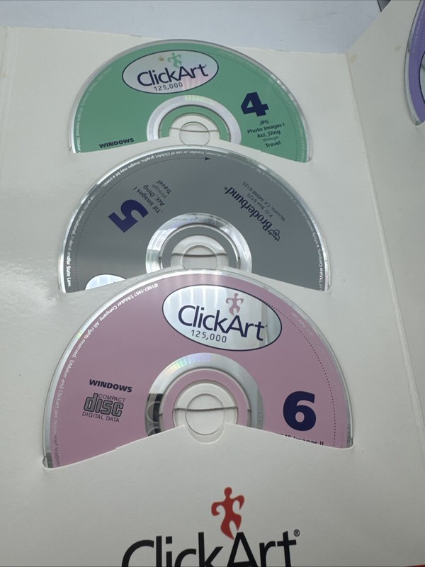 Click Art 125,000 Print Shop CDs 1-9 Windows gallery