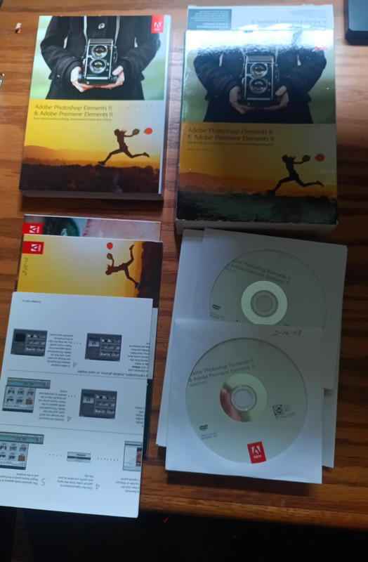 Adobe Photoshop Elements 11 & Premiere Elements 11 Complete CD Software w/ Key
