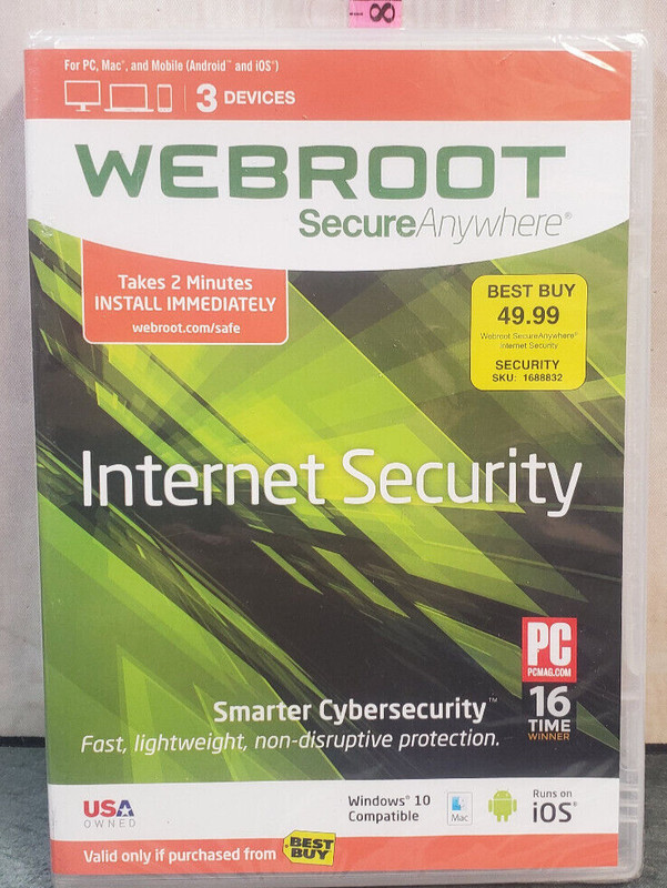 Webroot Internet Security Best buy Sealed CDROM