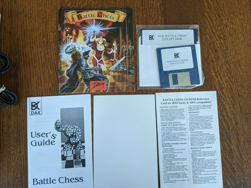 Vintage 1992 Battle Chess #81652 DAK Enterprises [NOS] Manual & Floppy Disks gallery