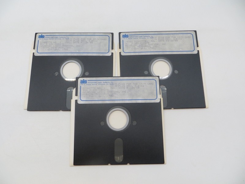 CP/M PLUS REV. 3.01C2 5.25" Floppy Disk 1985 Advanced Logic Systems Inc.