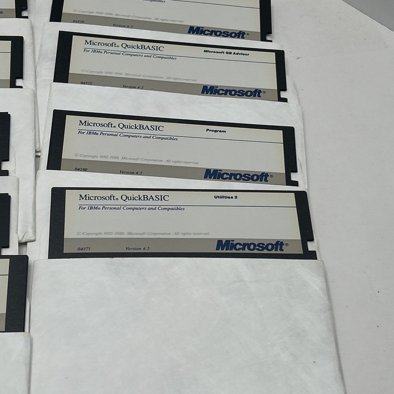Vintage Microsoft Windows Versions 2.0, 4.01, 4.5 -5.25" Floppy Disks lot of 17 gallery