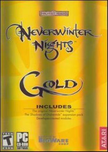 Neverwinter Nights 1 GOLD w/ Manual PC CD treasure role-playing game + add-on!