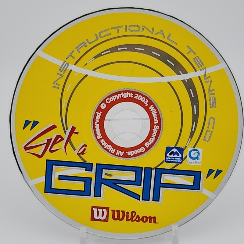 “Get a Grip” Wilson Instructional Tennis CD Computer Software Program DISC ONLY