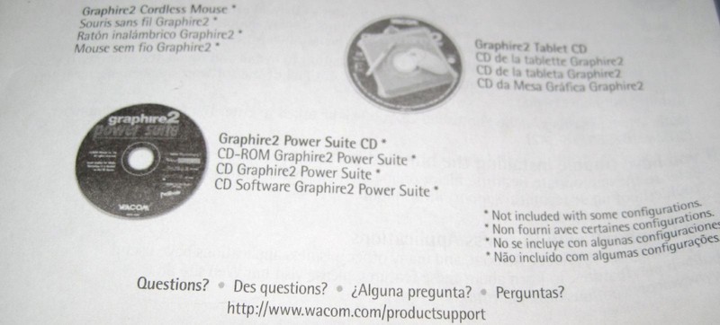 2001 Wacom Graphire 2 Graphire2 Drivers CD for Windows 98-XP & Mac OS 8.5-9 gallery