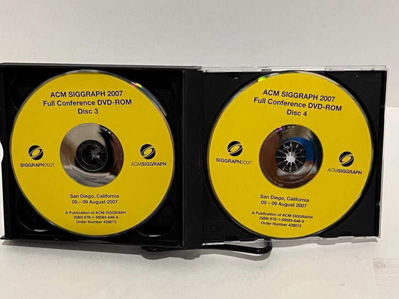 ACM Siggraph 2007 San Diego Full Conference DVD Video ROM 4 Disc Set gallery