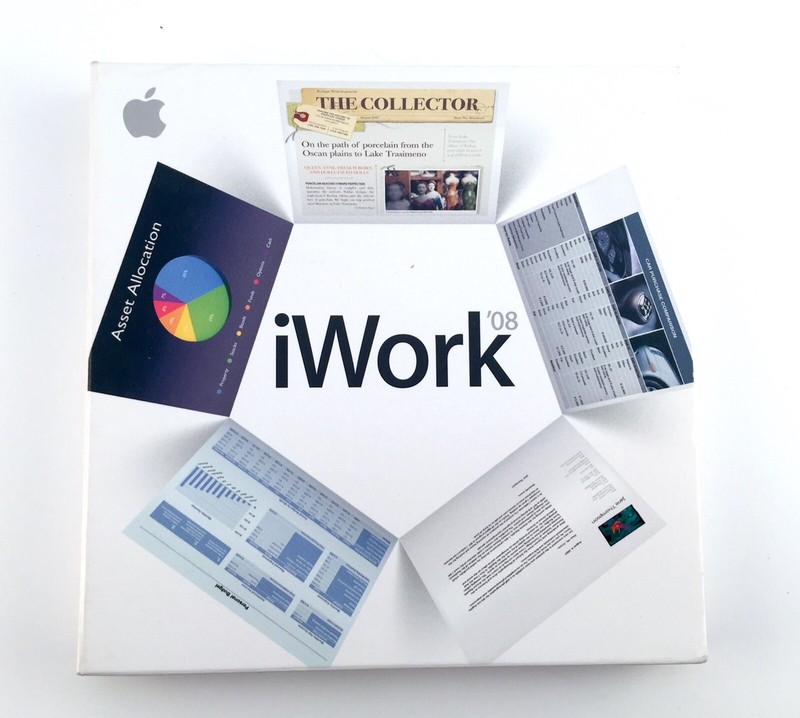 Apple iWork 08 Version 8.0.1 Retail Mac Macintosh Software
