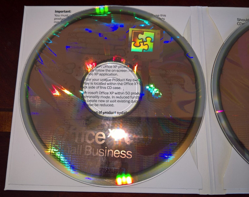 Microsoft Office XP SBE (Small Business Edition) Oem Word Excel Outlook w/ Key