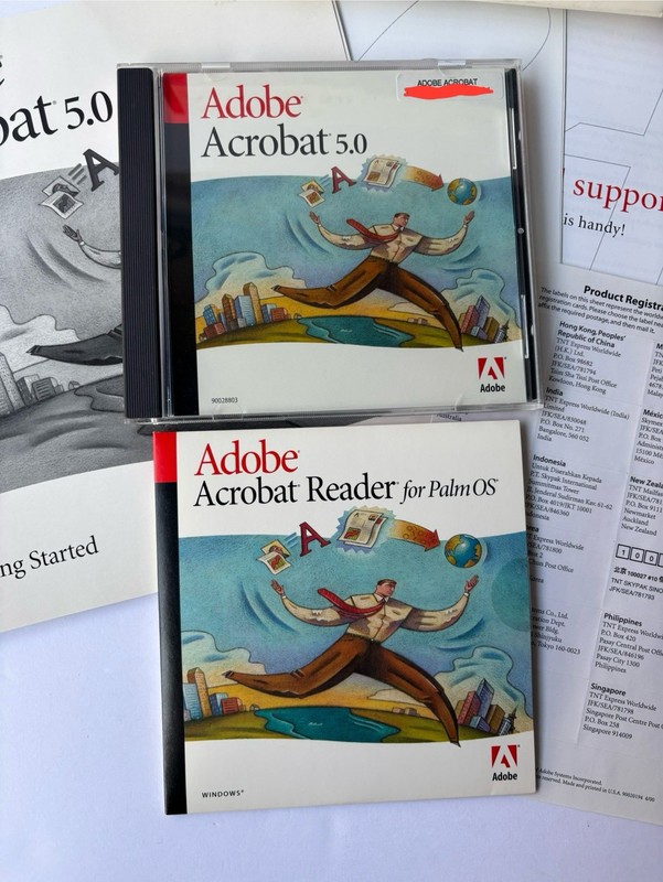Adobe Acrobat 5.0 Full Retail Version CD w/ Product Key Windows Mac Big Box gallery
