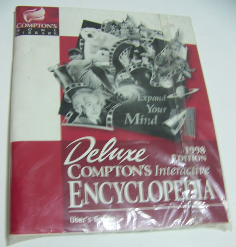 Compton’s Interactive Encyclopedia 1998 DELUXE Edition, USERS GUIDE+2 CD’S