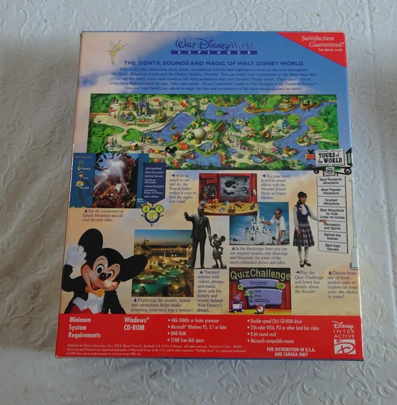 The Walt Disney World Explorer 25th Anniversary Windows CD-Rom Vintage gallery