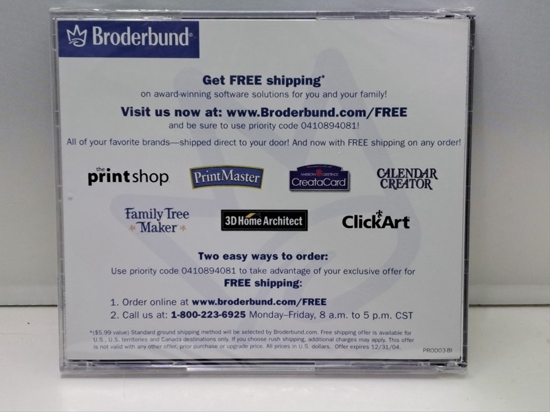 2004 Broderbund Clickart Fonts 3 Deluxe PC Software NIP BIN32 gallery
