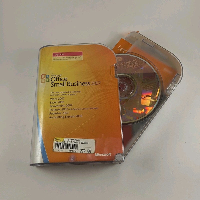 Vintage Microsoft Office Small Business 2007 UPGRADE (2 Discs) gallery