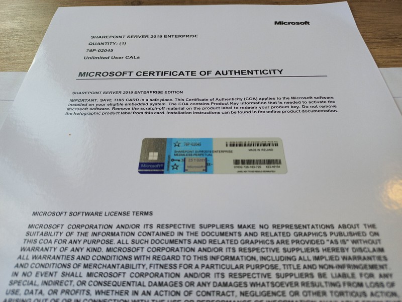 SharePoint Server 2019 Enterprise Edition 64 Bit with Unlimited CALs 76P-02045 gallery