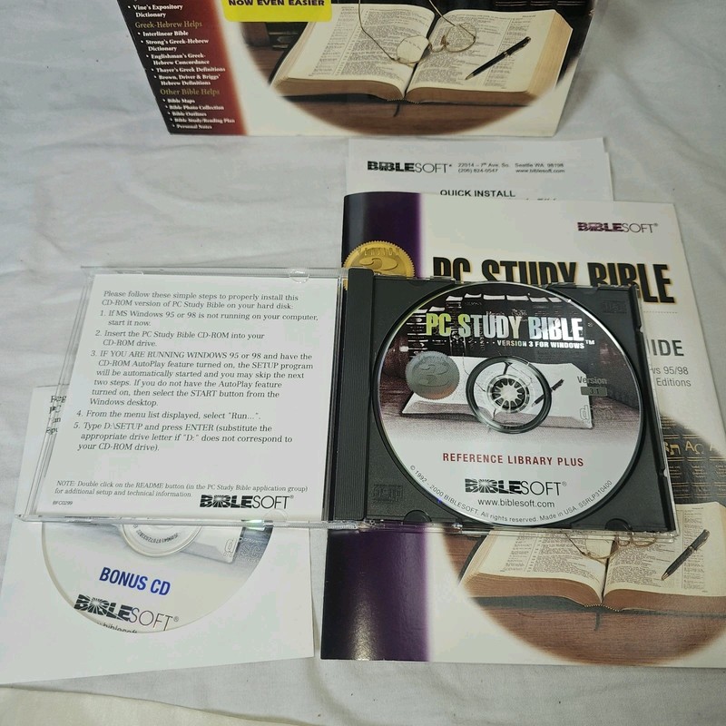 Biblesoft PC Study Bible Reference Library Plus Version 3 Windows Bonus Disk gallery