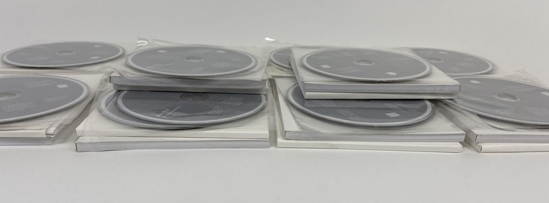 Lot of 10 Apple Mac OS X 10.5.2 Mac Pro Install Disc 1 & 2 + Stickers User Guide gallery