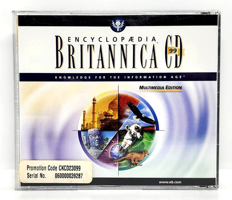 ENCYCLOPEDIA BRITANNICA 99 CD-ROM (2-DISC) MULTIMEDIA EDITION