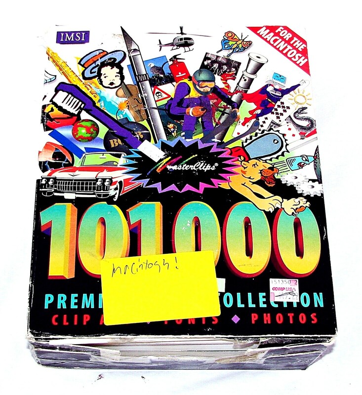 MasterClips 101,000 Premium Image Collection- Clip Art, Photos, Fonts w/14 CD’s