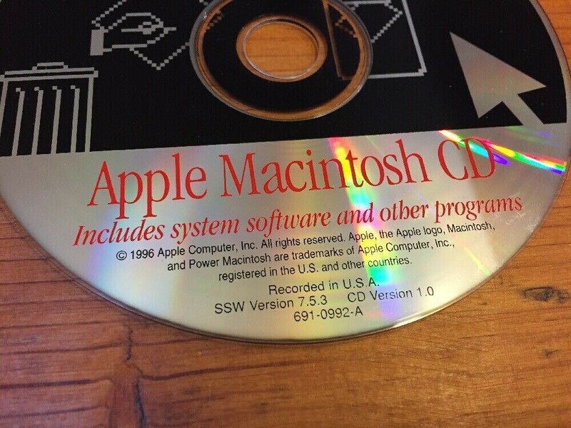 Vintage 1996 Power Macintosh Mac 5260/100 System Programs Software Disc CD 7.5.3 gallery