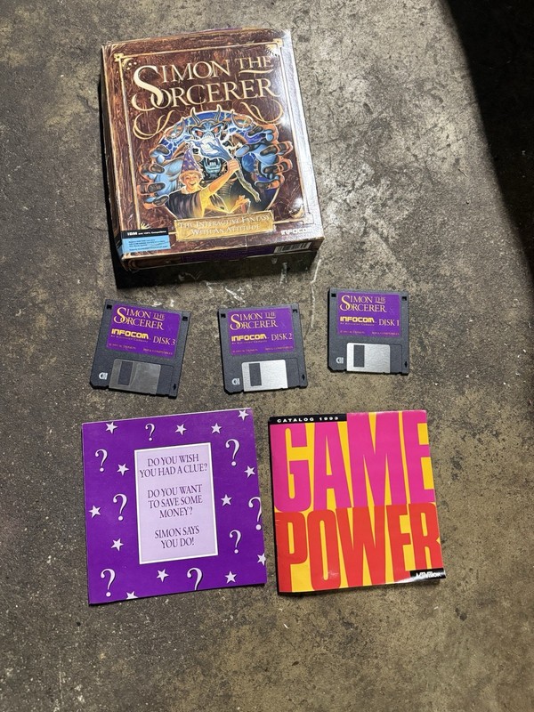Infocom Simon the Sorcerer Adventure Game 3.5" Floppy Disk DOS 5.0 English gallery