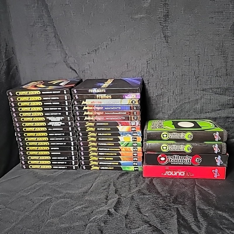 Digital Juice Lot Editor's Toolkit 1 2 9 Sound Fx Library Jump Backs Swipes Drop gallery