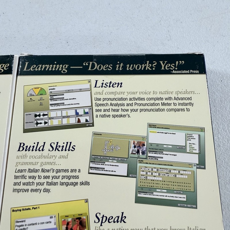 Transparent Learn Italian Now Windows MAC Macintosh PC CD Deluxe Edition NEW gallery