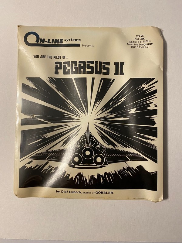 On-Line Systems PEGASUS II CD Disc For Apple II or II Plus [SEALED]