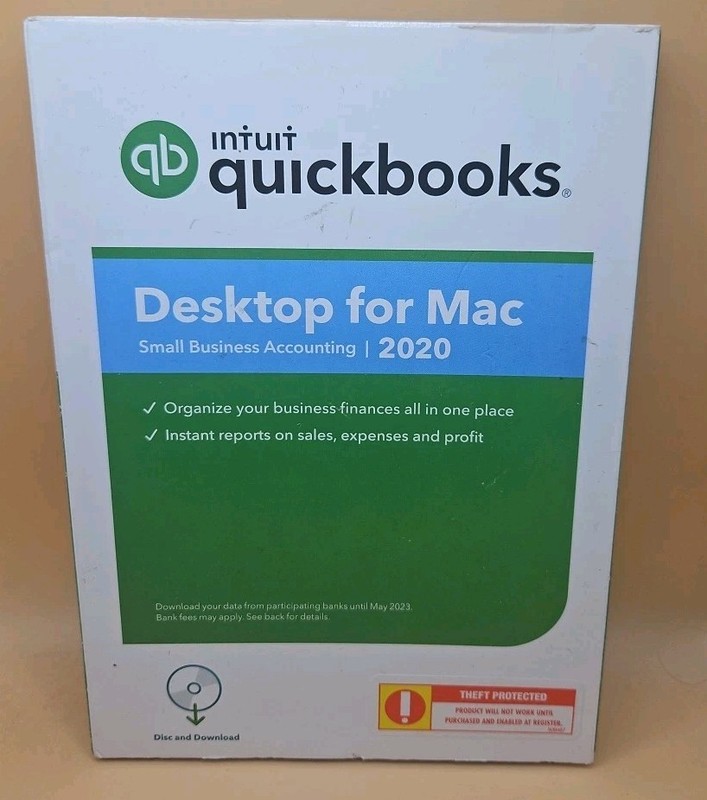 INTUIT QUICKBOOKS DESKTOP 2020 FOR MAC FULL DVD RETAIL BOX VER