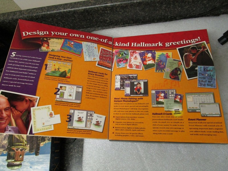 Hallmark Card Studio 3 Deluxe - Big Box New in Factory Sealed Retail Box-Vintage gallery