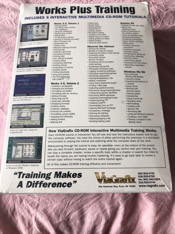 Microsoft Works Training For Works 4.5 Vol. 1/2 And Windows 95/98 Teach Yourse gallery