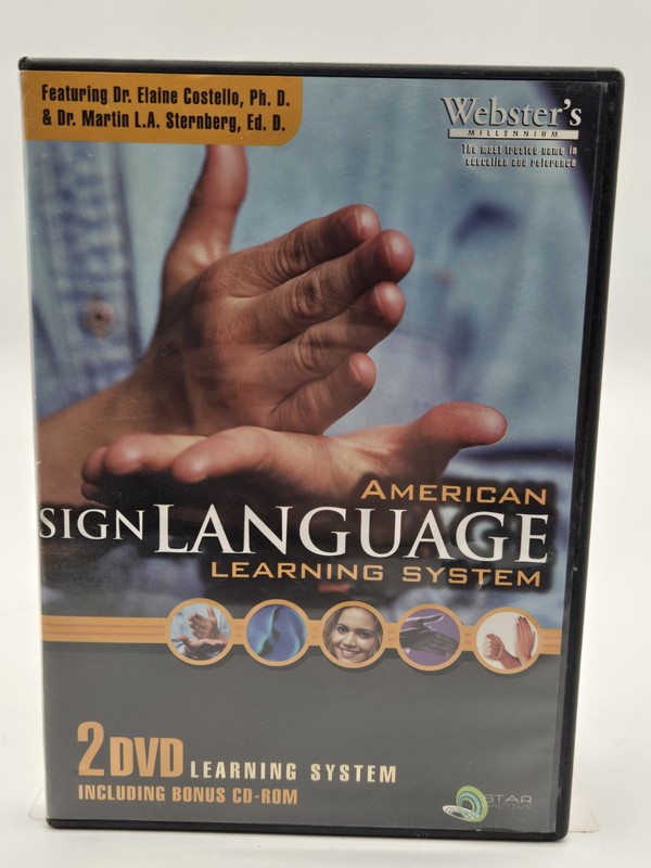 American Sign Language: Learning System NEW SEALED Includes 2 DVDs & 1 Bonus CD