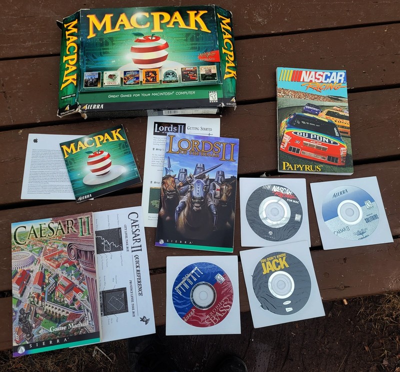 Sierra MacPak 7 Game Pack Sierra NASCAR Hoyle Solitaire 3D Pinball Caesar II