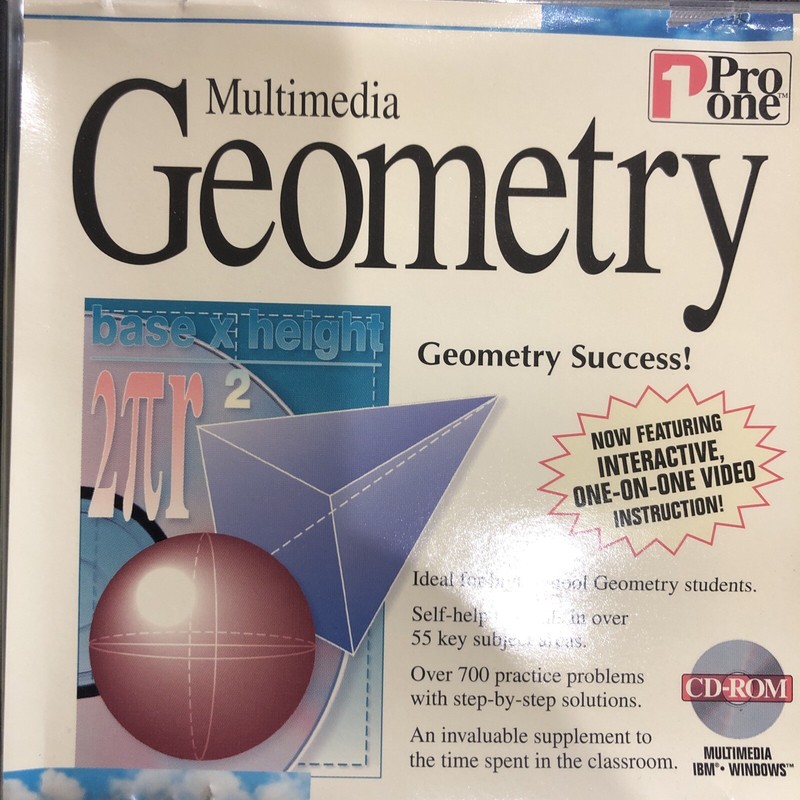 PRO ONE MULTIMEDIA "GEOMETRY" CD-ROM ~ BRAND NEW ~(1)