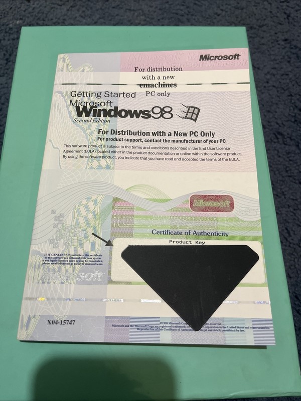 Microsoft Windows 98 Second Edition Getting Started CD Manual (NO CD) gallery
