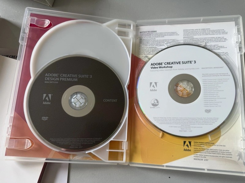 Adobe Creative Suite 3 Design Premium, 3 Disc Set, Box, Paperwork, Serial Number gallery
