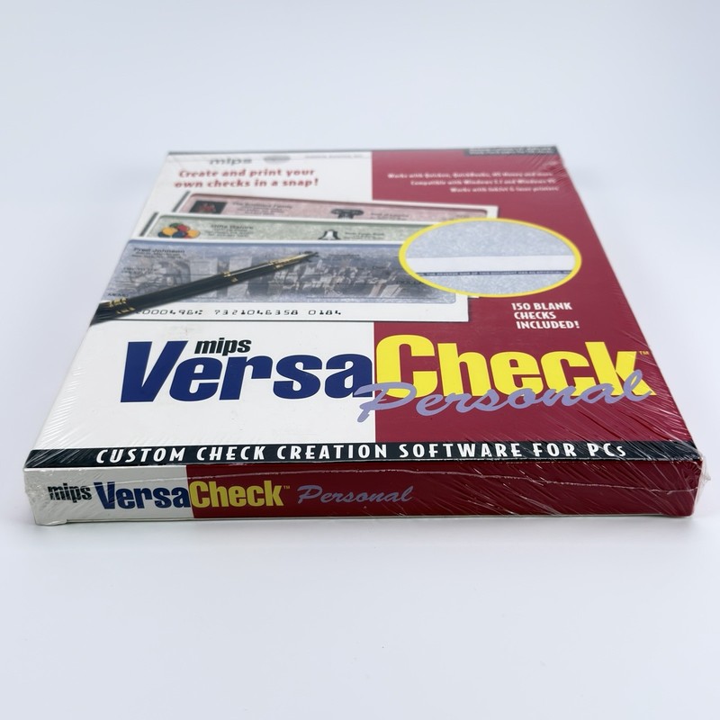 Mips Versa Check Personal Custom Check Creation Software 3.5" Floppy w/150 Blank gallery